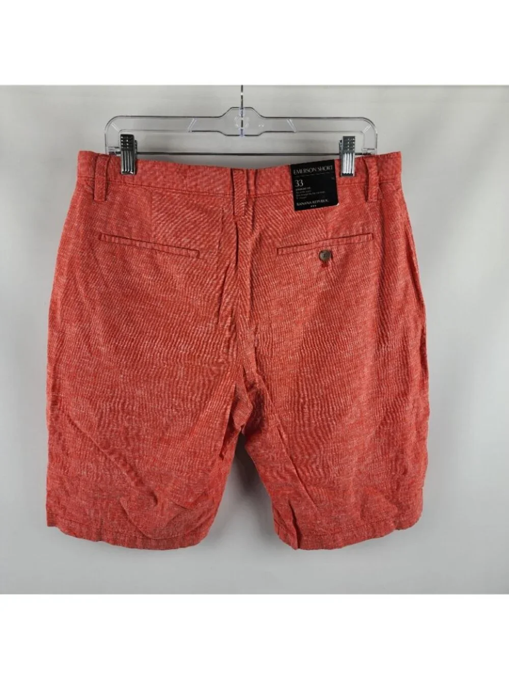 Banana Republic Shorts Mens 33 Red Emerson Straight Fit 11